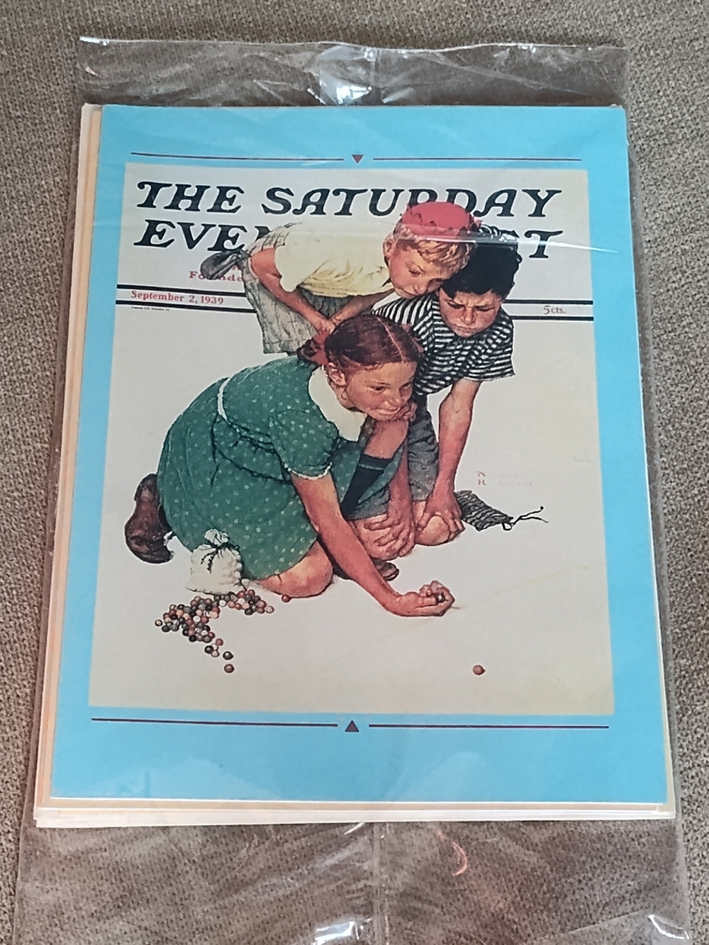 NWT & Sealed! The Saturday Evening Post Cover Art Print Cards (5ct)
